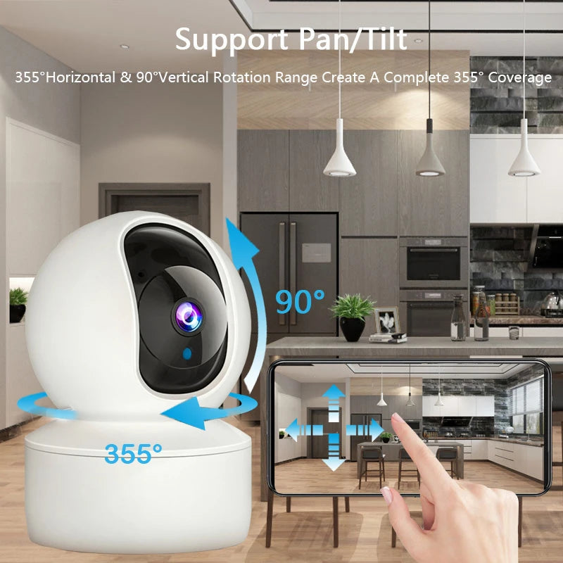 Câmera de Segurança 360°: Com Visão Noturna e Detecção de Movimento