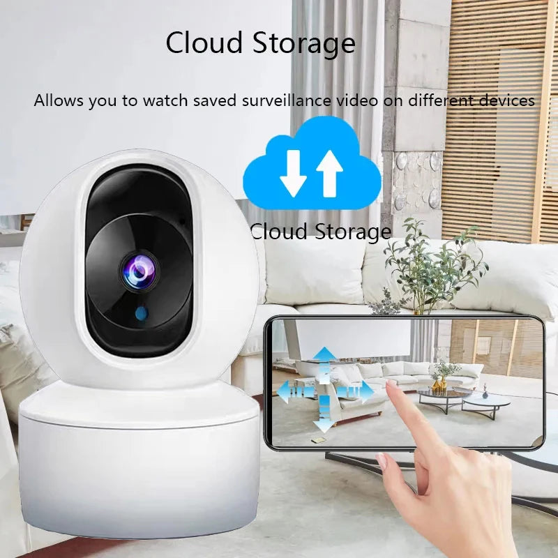 Câmera de Segurança 360°: Com Visão Noturna e Detecção de Movimento