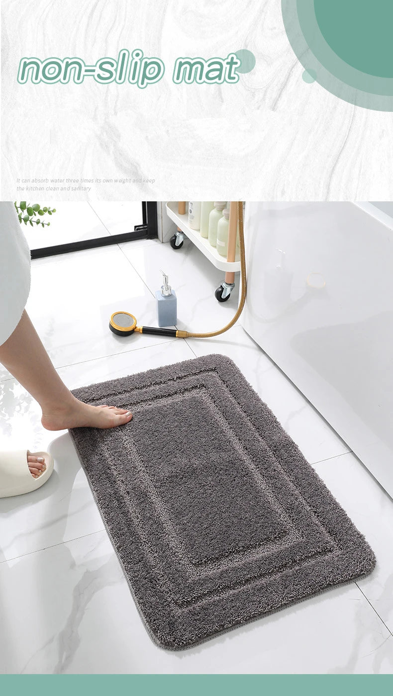 Tapete de Banheiro Super Absorvente Antiderrapante (Extra Macio)