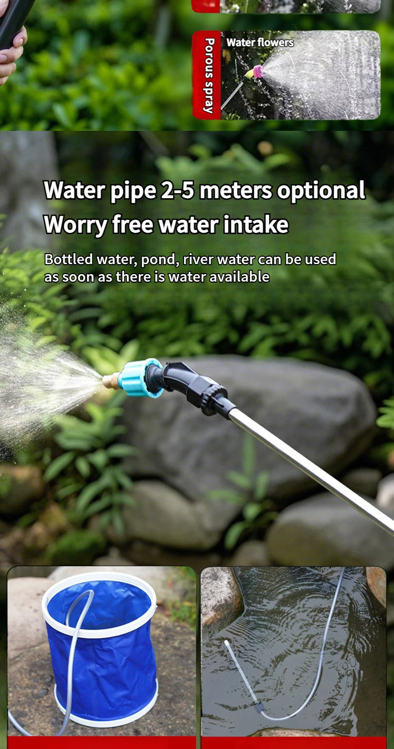 Pulverizador Elétrico para Jardinagem - Ferramenta de Jardim de Alta Pressão