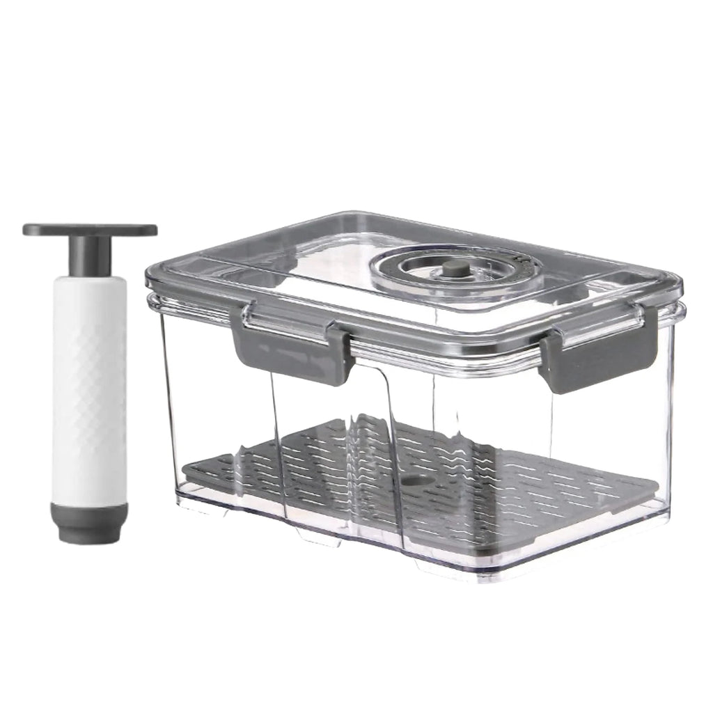 Kit Organizador de Geladeira a Vácuo para Conservar Frutas e Legumes