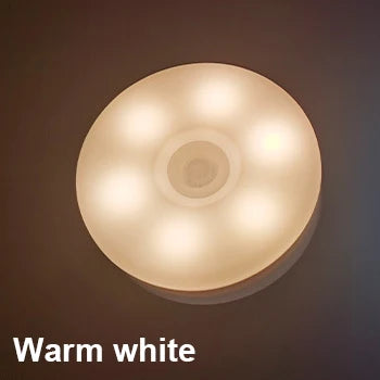 Mini Luz Noturna LED com Sensor de Movimento (Recarregável USB-C)