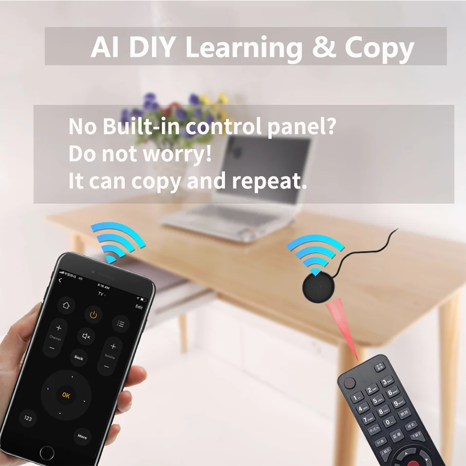 Controle Remoto Universal Inteligente Tuya Wifi IR (Compatível com Alexa)