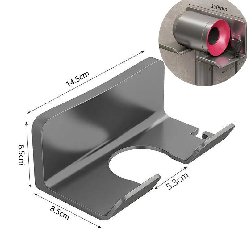 Organizador de Banheiro Multiuso para Secador, Pentes e Celular (Adesivo)