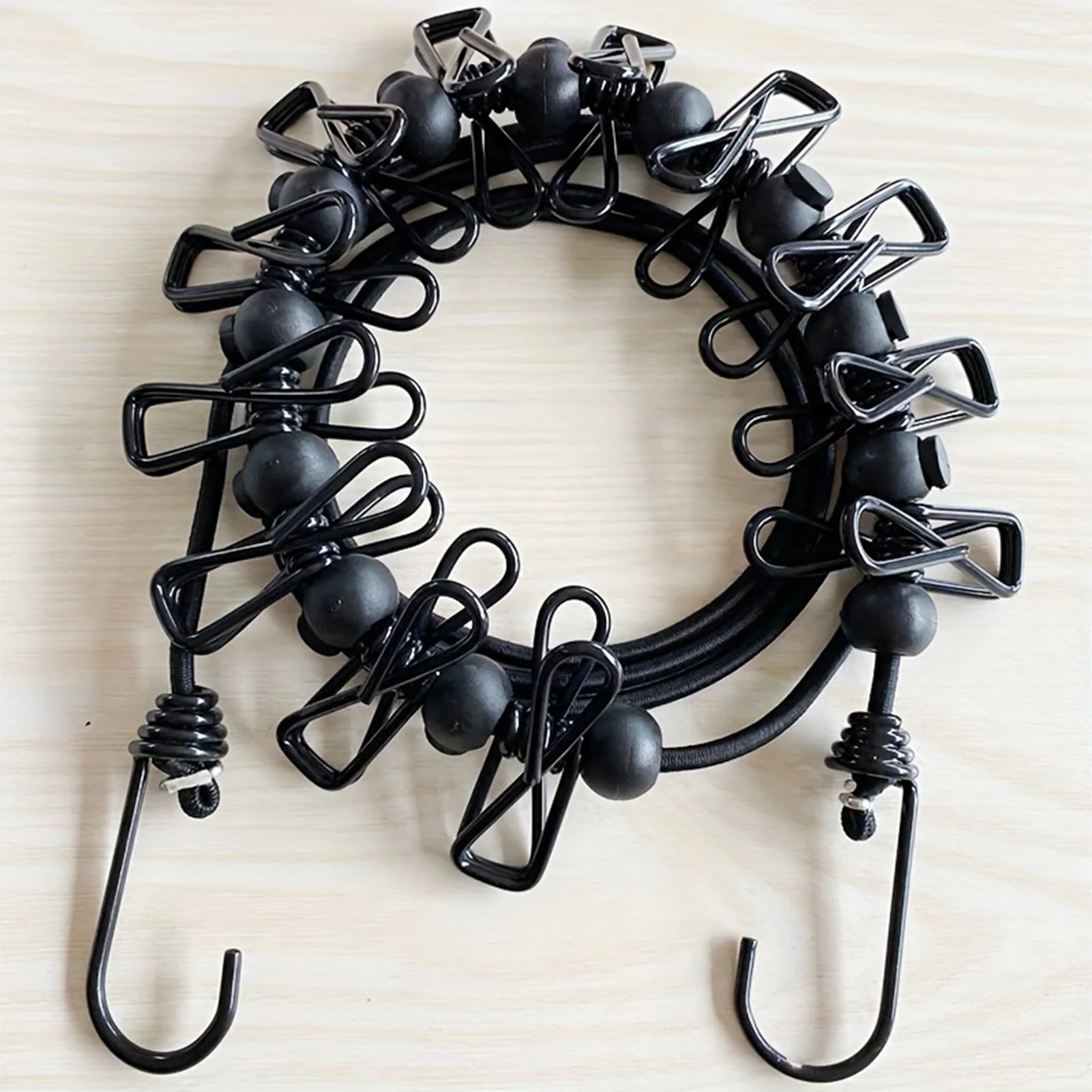 Varal Portátil de Viagem com 12 Pregadores (Retrátil 1.8m)