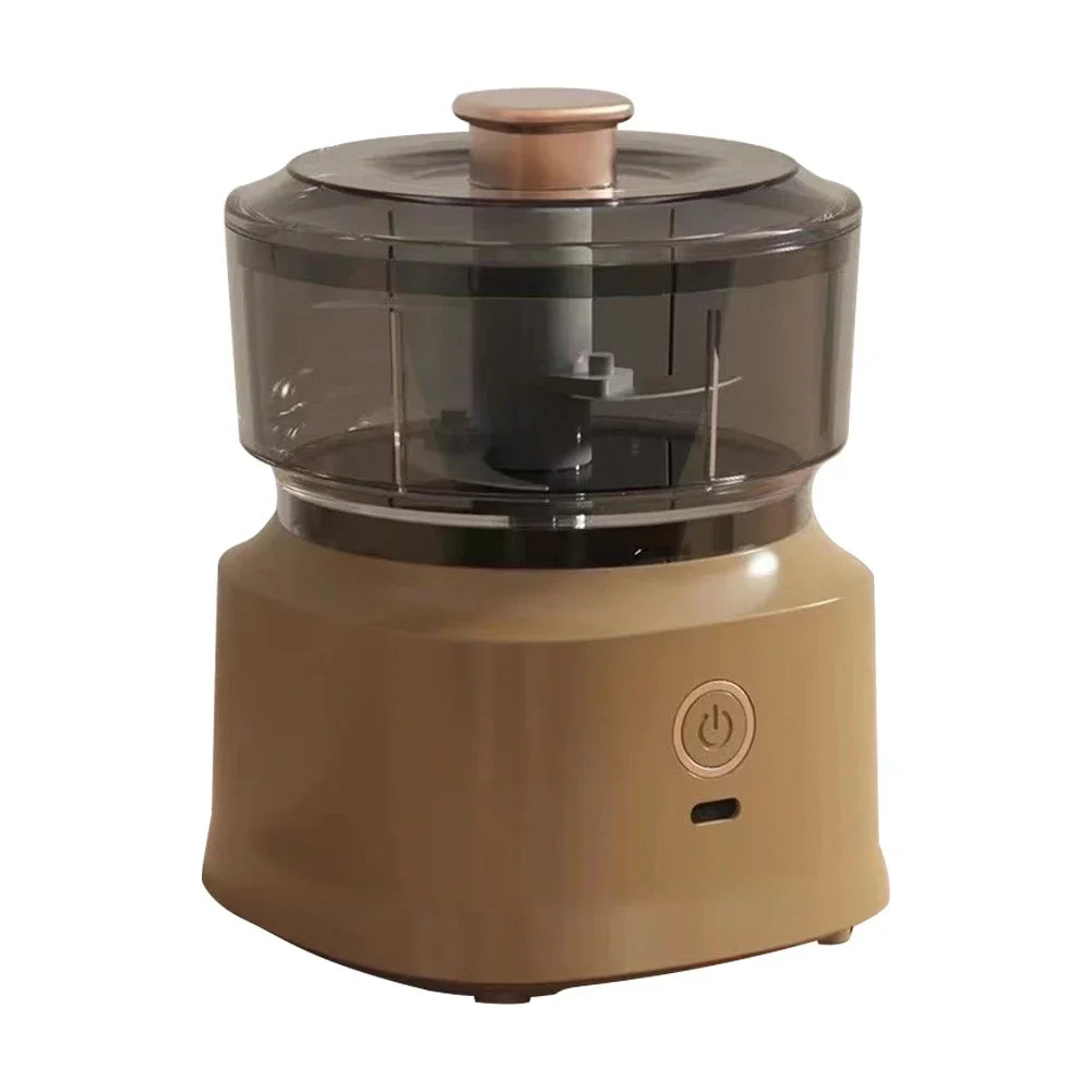 Mini Moedor Elétrico Recareegável 350ml: Para Alho e Carnes