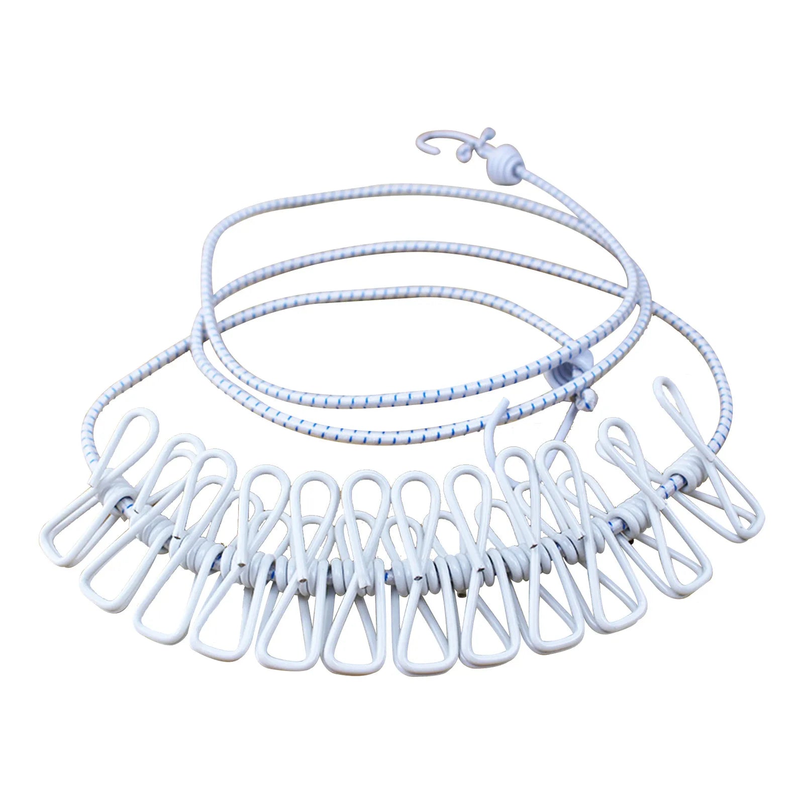 Varal de Viagem Retrátil (1.8m) com 12 Prendedores