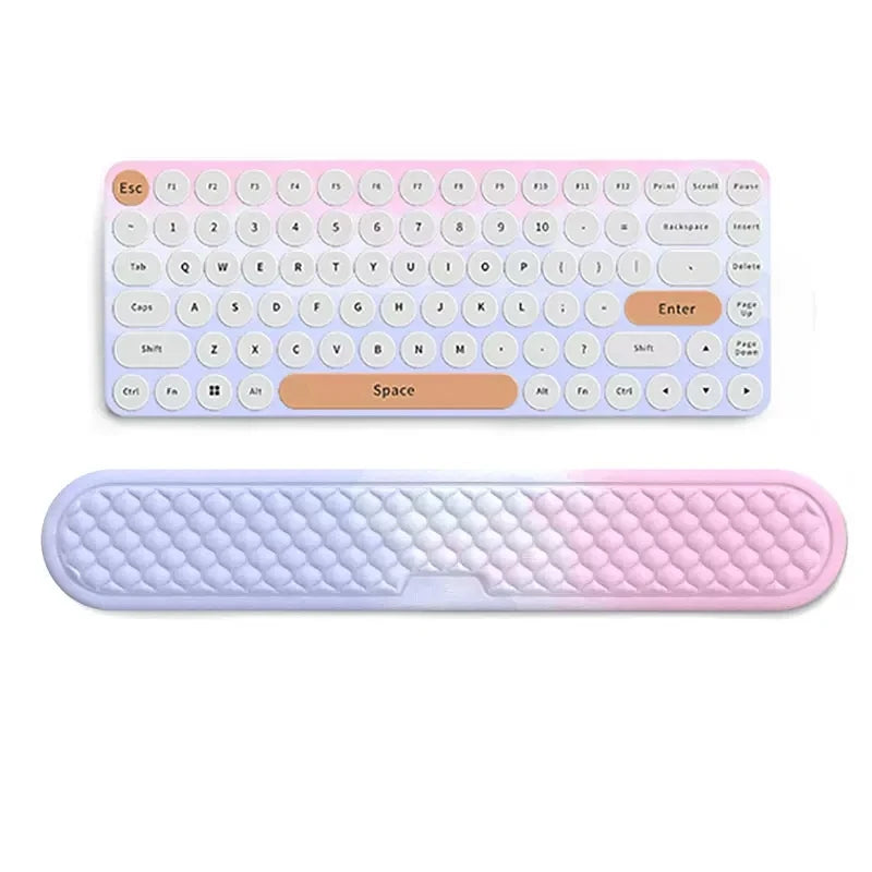 Kit Apoio de Pulso Ergonômico para Teclado e Mouse (Memory Foam)