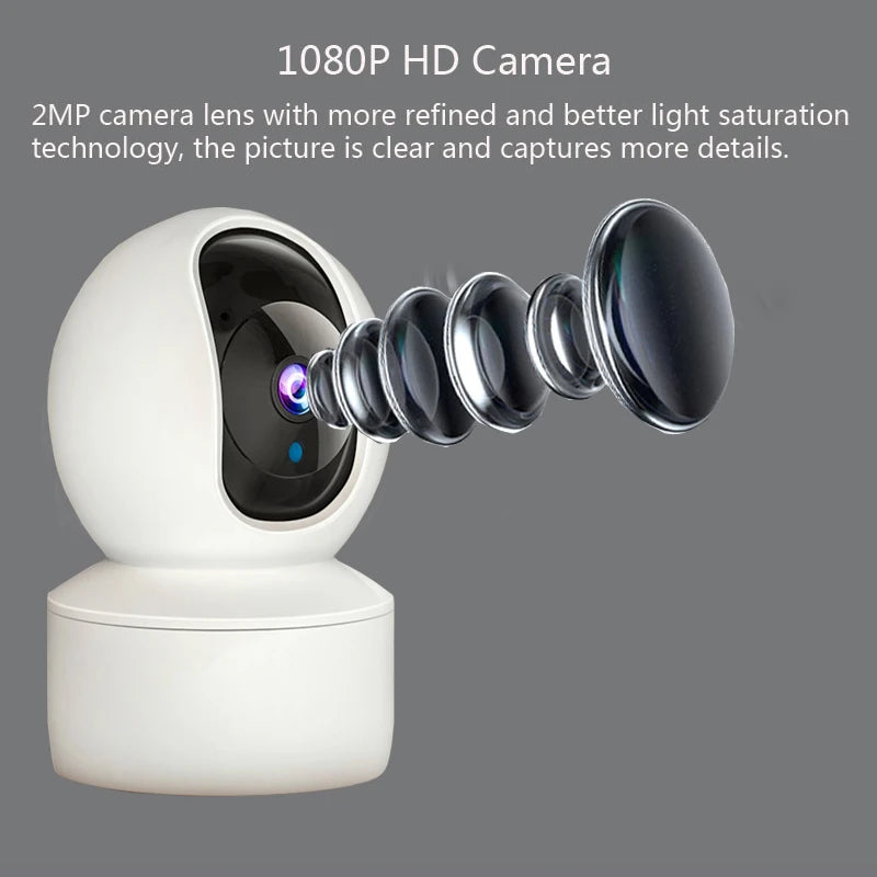 Câmera de Segurança 360°: Com Visão Noturna e Detecção de Movimento