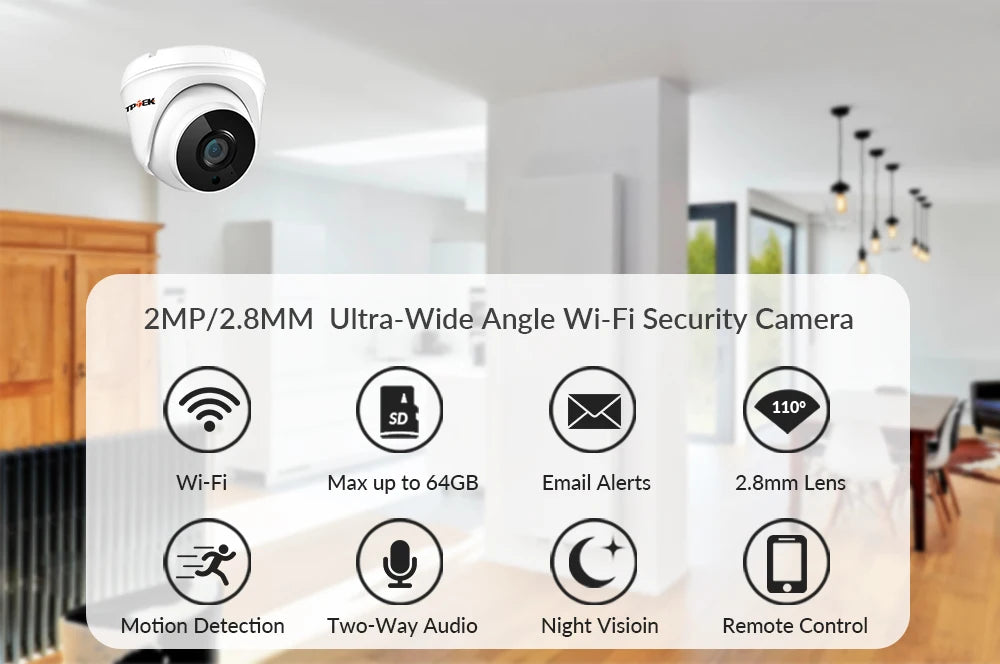 Câmera de Segurança IP Wifi 1080p com Visão Noturna