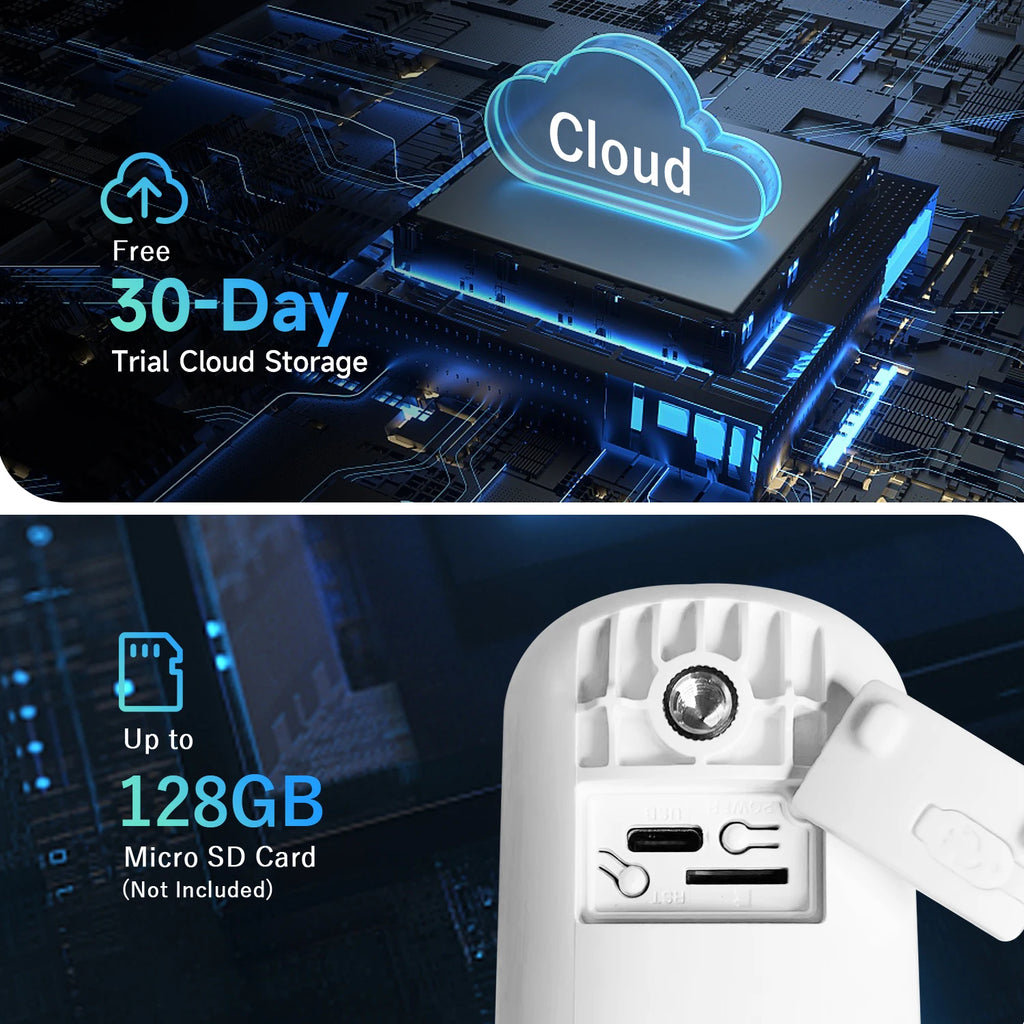 Câmera de Segurança Externa Wifi à Prova d'Água (IP66) com Bateria de 5200mAh