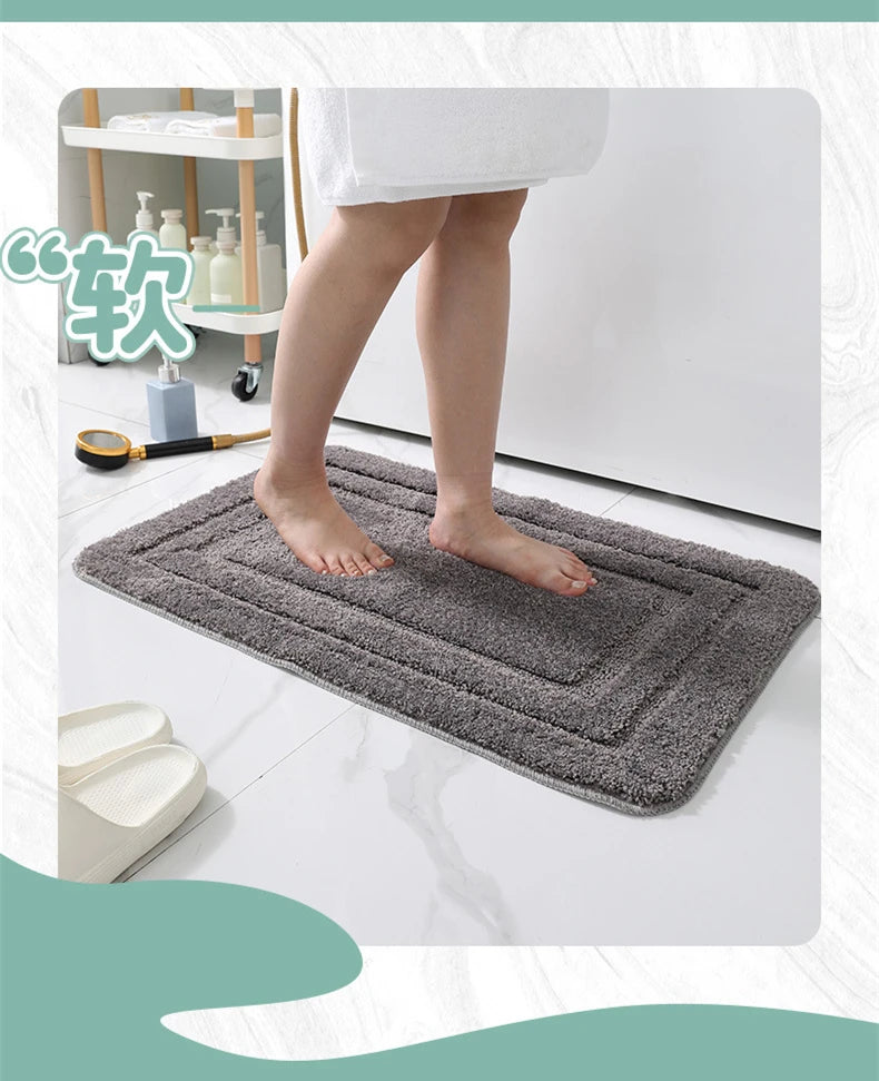 Tapete de Banheiro Super Absorvente Antiderrapante (Extra Macio)