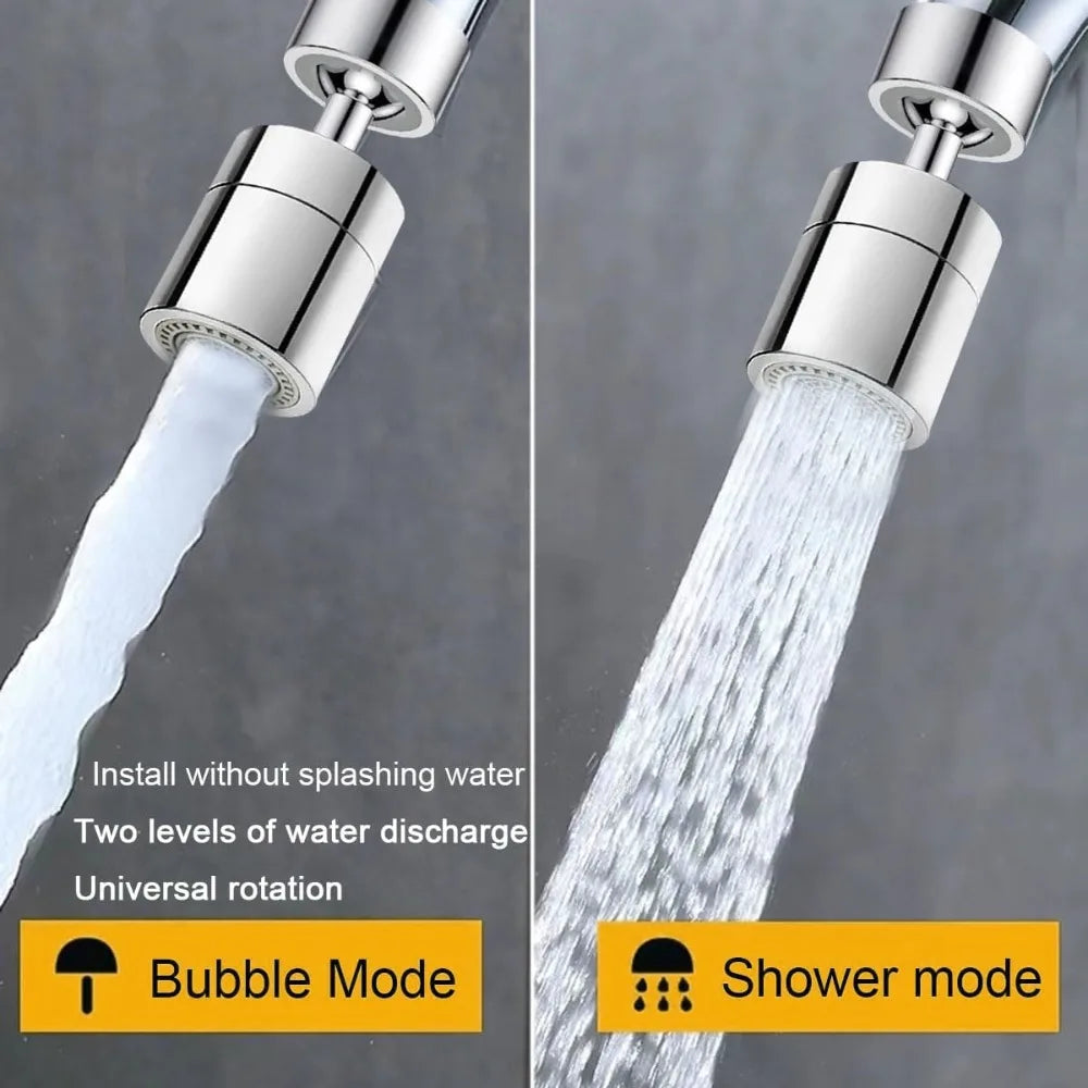 Bico Aerador de Torneira Giratório 360° com 2 Modos de Jato