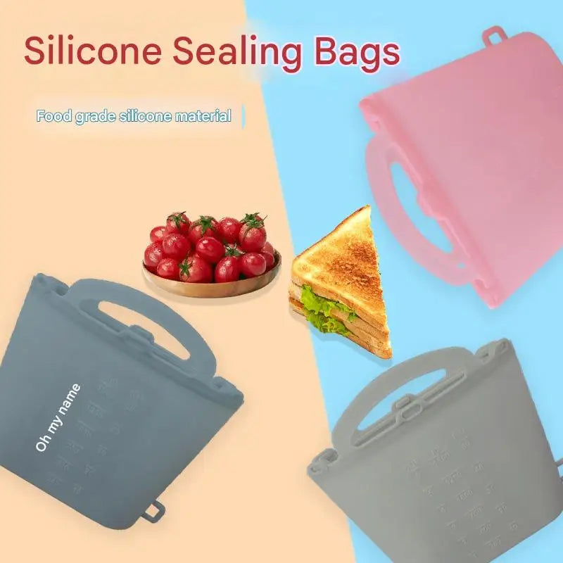 Bolsa Térmica de Silicone 1500ml: Vedação Hermética (Livre de BPA)