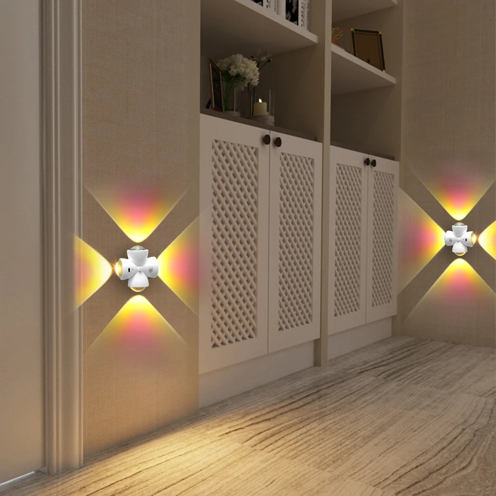 Luminária de Parede Sem Fio com Sensor de Presença (Recarregável USB)