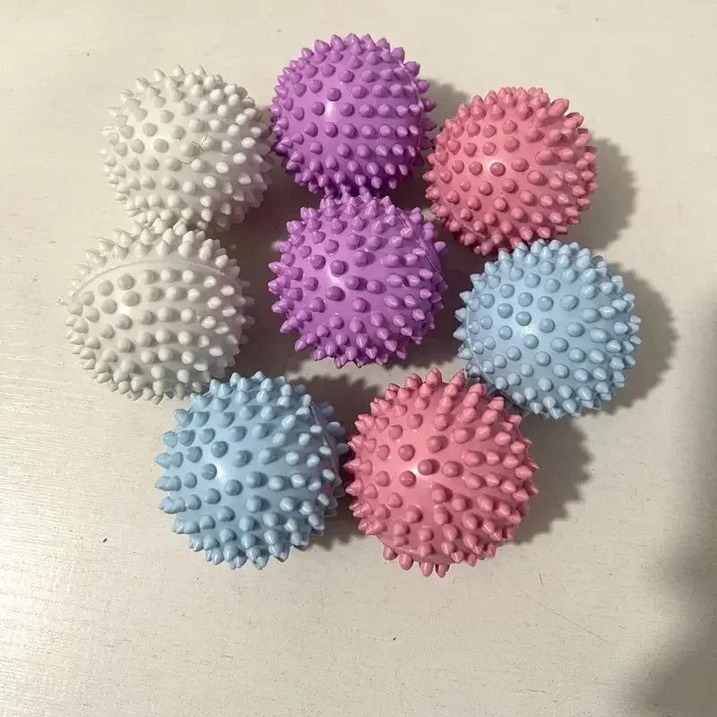 Kit 4/8/12 Bolas de Lavanderia Reutilizáveis (PVC Durável)