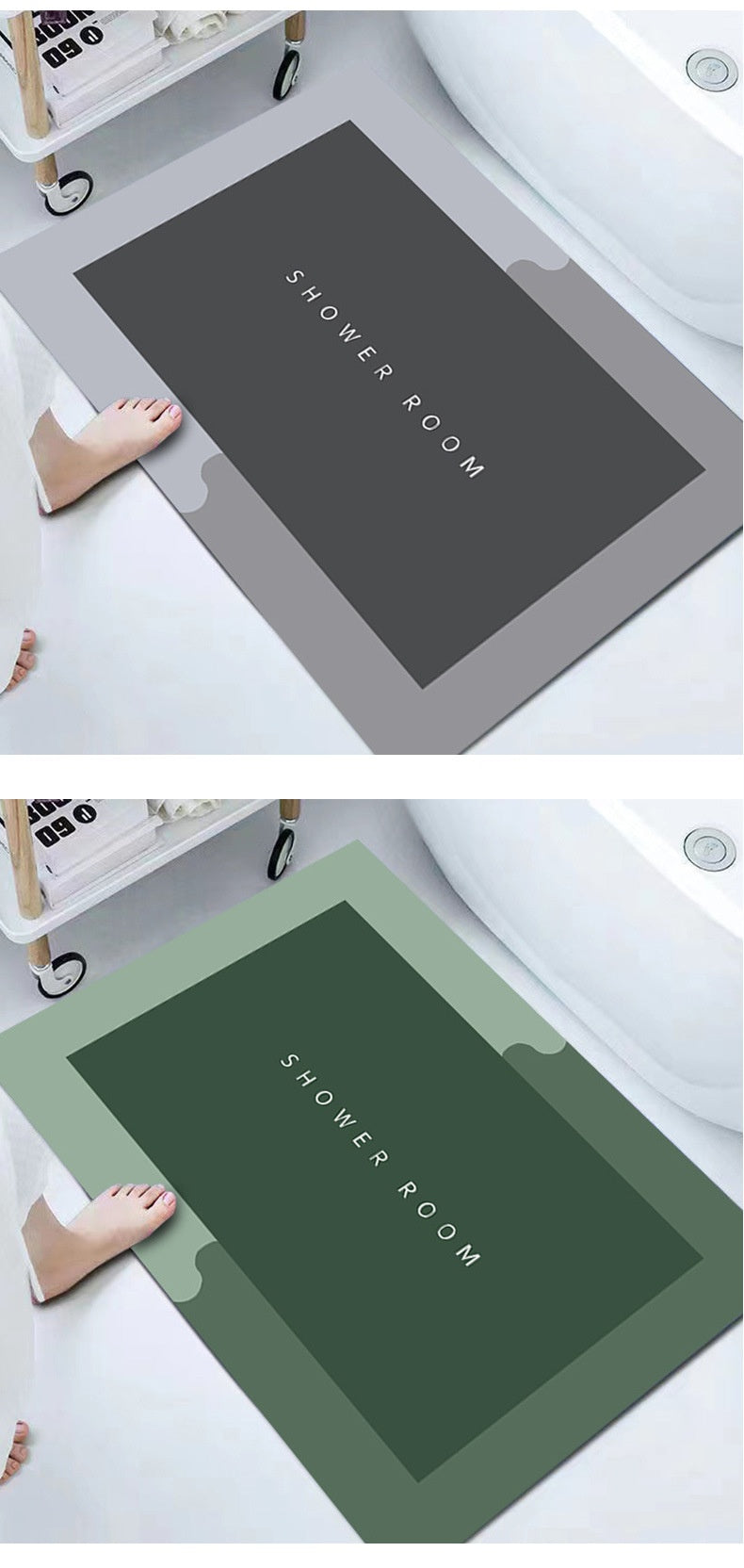 Tapete Confortável para Banheiro e Cozinha (Não Escorrega)