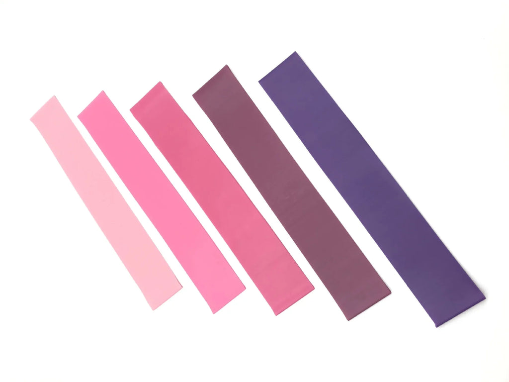 Kit 2 Faixas Elásticas Mini Band para Treino Funcional