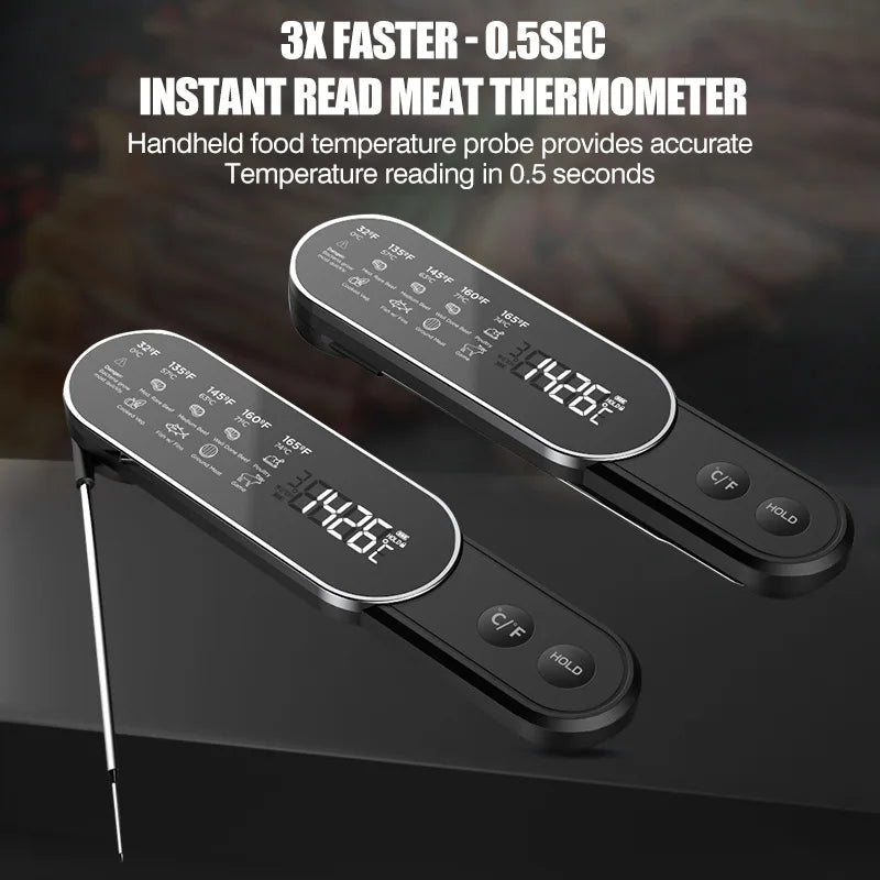 Termômetro Culinário Recarregável: Sem Fio e à Prova D'água (IP67)