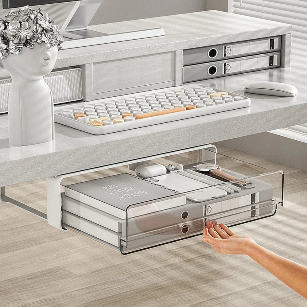 Gaveta Oculta Adesiva para Fixar Embaixo da Mesa (Sem Furos)