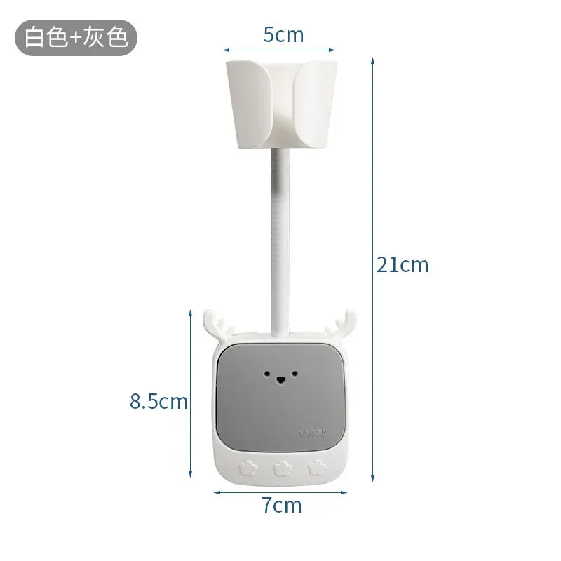 Suporte de Parede Ajustável 180° para Secador de Cabelo (Adesivo)