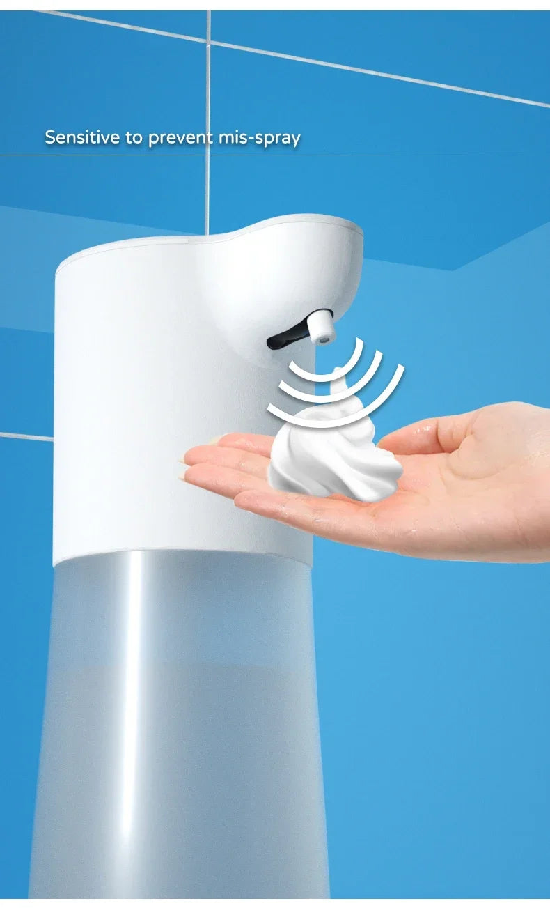 Dispenser Automático 600ml de Espuma ou Álcool com Sensor (Recarregável)