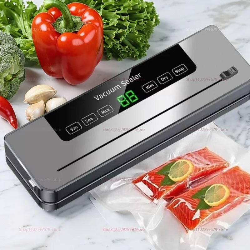 Máquina Seladora a Vácuo: Com Esterilização UV e Cortador Embutido