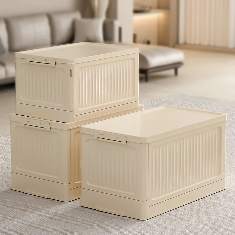 Caixa Organizadora Dobrável com Tampa (Empilhável/Multiuso)