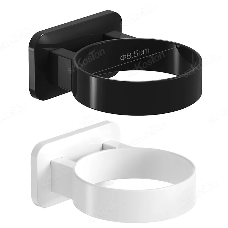 Suporte Adesivo de Parede para Secador de Cabelo e Acessórios
