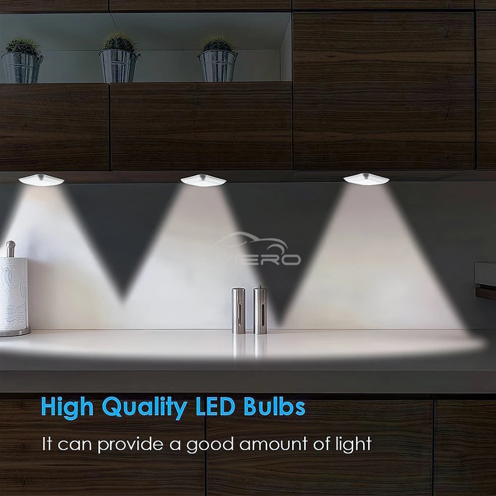 Luz Noturna LED com Sensor de Movimento (Pilha ou Recarregável USB)