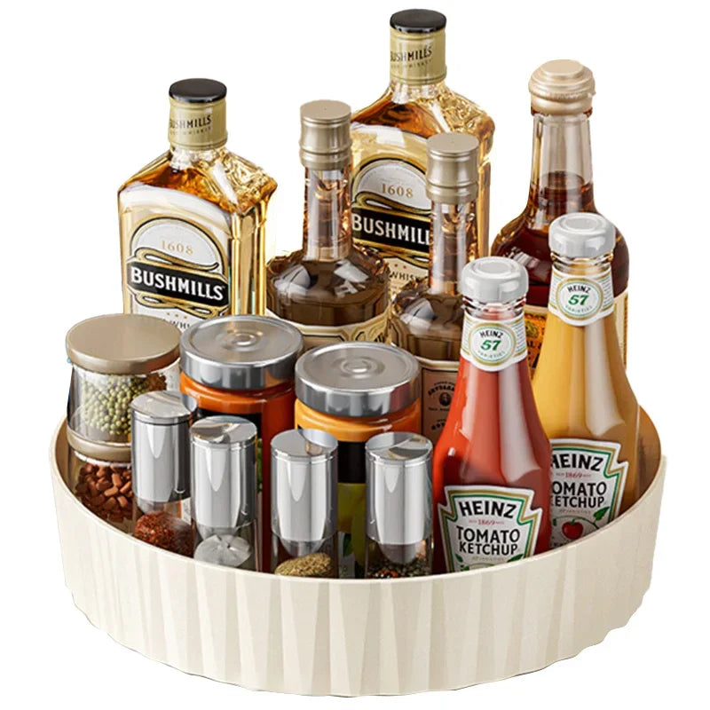 Organizador Giratório 360°: Organizador de Especiarias Antiderrapante