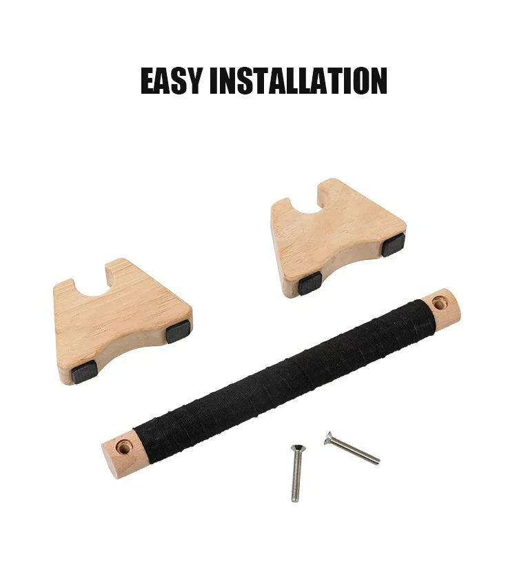 Par de Barras Paralelas de Madeira para Handstand e Flexão (Alta Resistência)