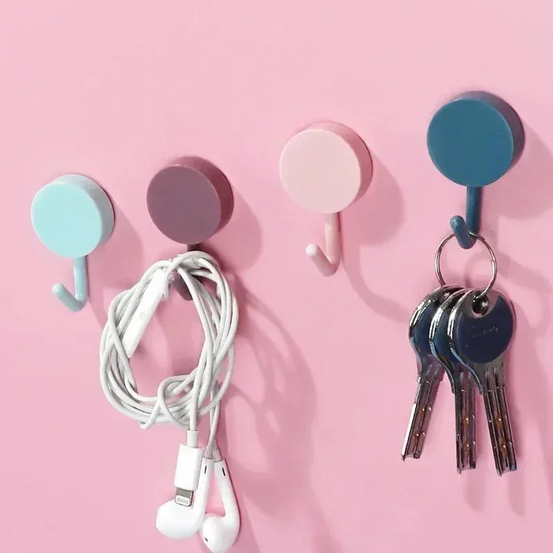 Kit com 5 Ganchos Autocolantes Multiuso (Sem Furos)