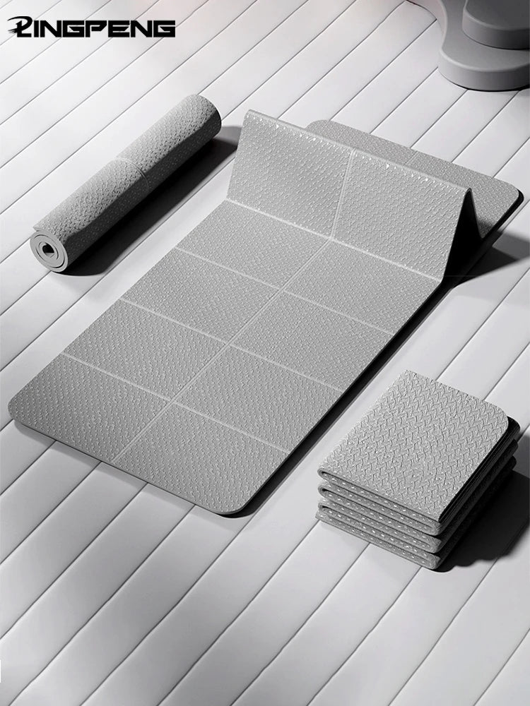 Tapete de Yoga Dobrável TPE 6mm Antiderrapante