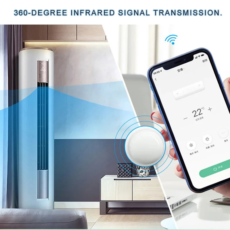 Controle Remoto Universal Inteligente Tuya Wifi IR com Sensor de Temperatura e Umidade