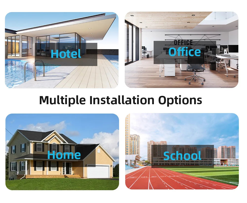 Câmera Externa Wifi Lente Dupla 8MP com Rastreamento à Prova d'Água com Visão Noturna
