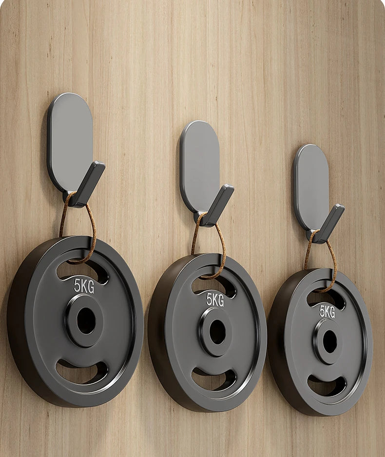 Kit 5/10 Ganchos Adesivos de Alta Resistência Multiuso Sem Furos