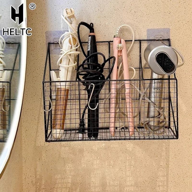 Organizador de Parede para Secador, Chapinha e Acessórios (Sem Furos)