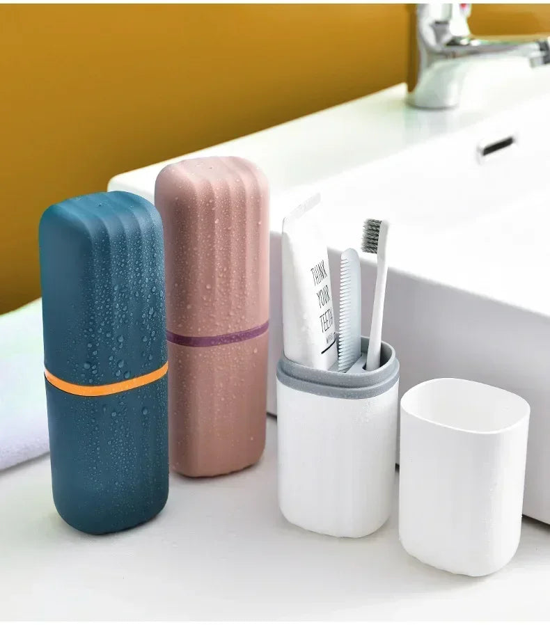 Estojo Porta Escova de Dente Portátil para Viagem e Negócios