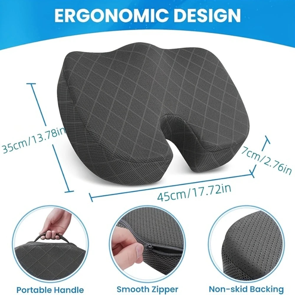 Almofada Ergonômica de Memory Foam para Conforto ao Sentar