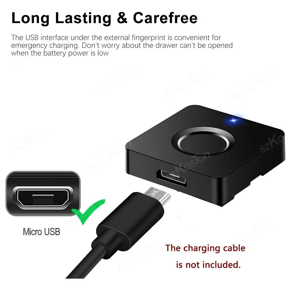 Fechadura Biométrica Inteligente para Gavetas e Armários