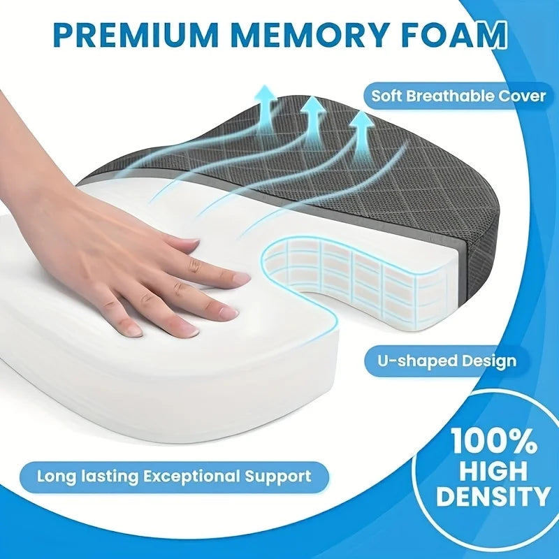 Almofada Ergonômica de Memory Foam para Conforto ao Sentar