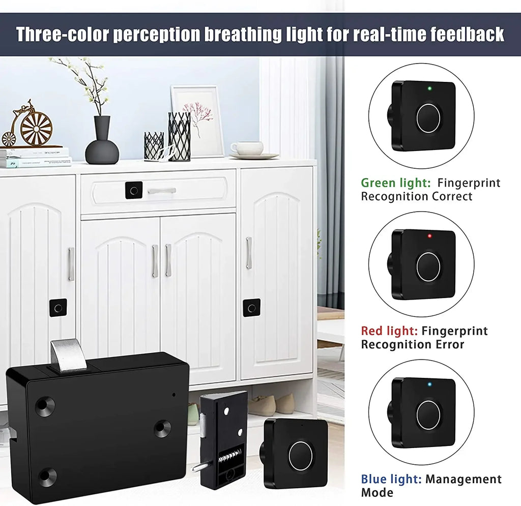 Fechadura Inteligente para Gavetas Recarregável