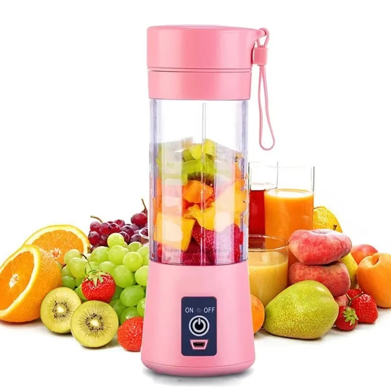 Copo Liquidificador Elétrico USB para Smoothies e Sucos (6 Lâminas)