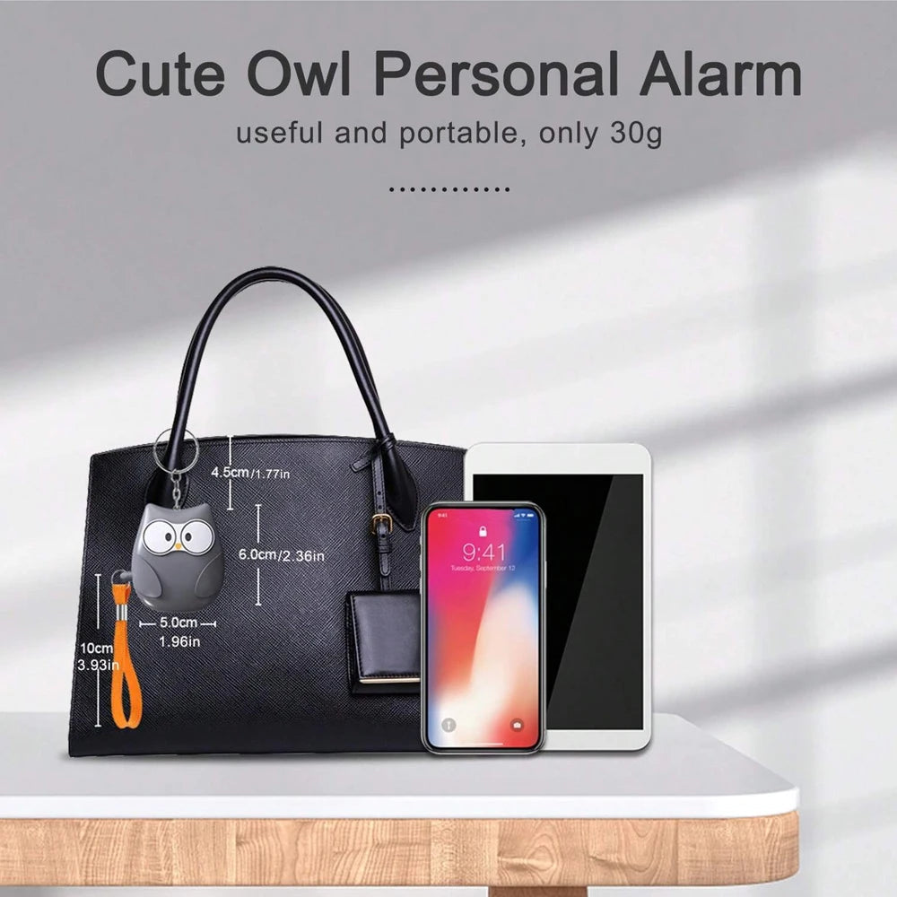 Alarme Pessoal de Segurança 130dB com Luz LED Estroboscópica