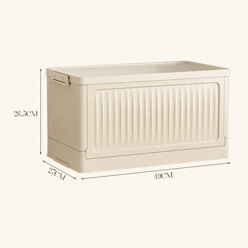 Caixa Organizadora Dobrável com Tampa (Empilhável/Multiuso)