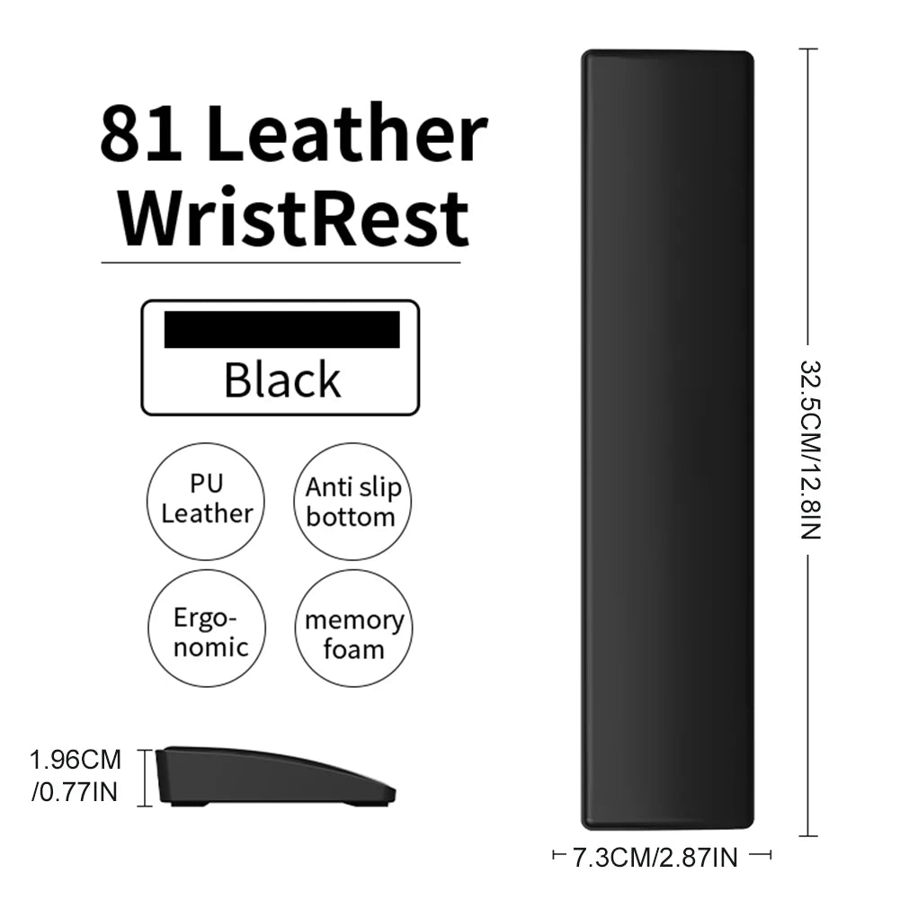 Apoio de Pulso Ergonômico em Memory Foam para Teclado (Antiderrapante)