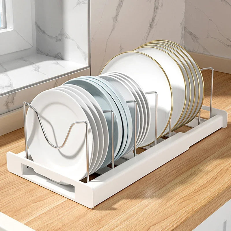 Organizador de Panelas e Tampas Expansível com 7 Divisórias