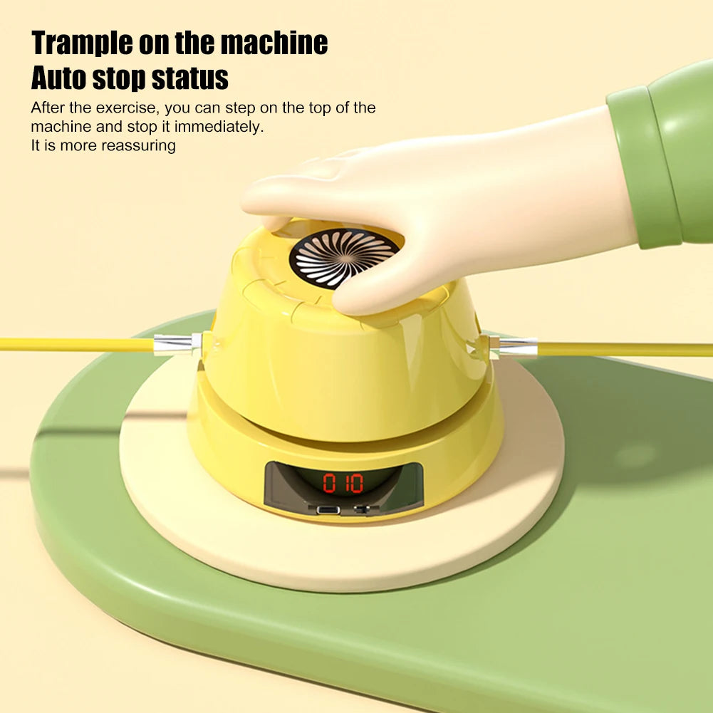 Máquina de Pular Corda Elétrica Automática com Controle Remoto