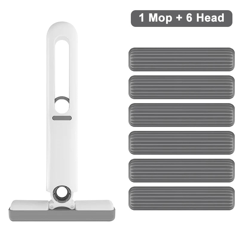 Mini Mop Portátil com Esponja Absorvente - Opções de Kit